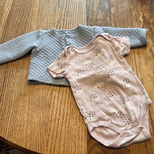 3-6Month Onesie & Jacket, Two Brands